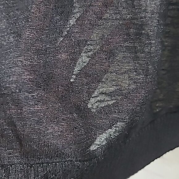 Motherhood Maternity Solid Black Cardigan Open Front Sweater Ribbed Lightweight - Picture 7 of 8